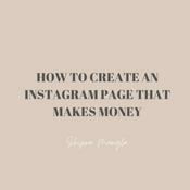 Podcast How to Build an Instagram page that makes money.