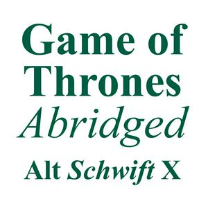 Luister naar Game of Thrones Abridged – Alt Schwift X in de app